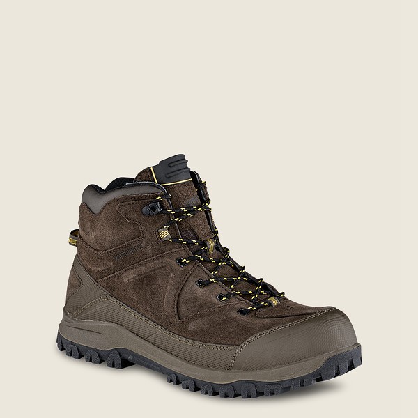 Red Wing Hiking Bot Erkek - Trbo - 5-Inch Waterproof Safety Toe - Koyu Kahverengi - 83ZLIKTJS